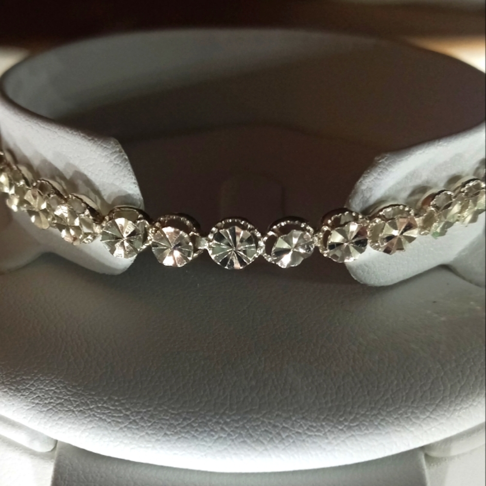 Sterling Silver Diamond Cut Bracelet
